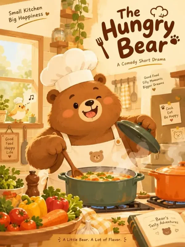 短剧网 · 会做饭的小熊 会做饭的小熊 短剧封面海报